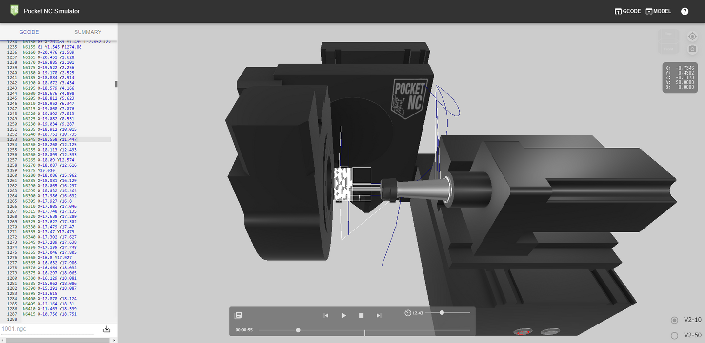 【2025年12月25日まで・展示機(使用品)キャンペーン】卓上5軸加工機・POCKET NC「V2-10」
