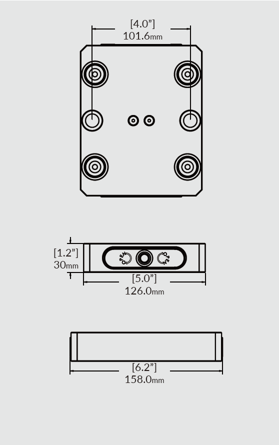【クリアランスセール対象品】低床ベース 96mm RockLock RL96A-56