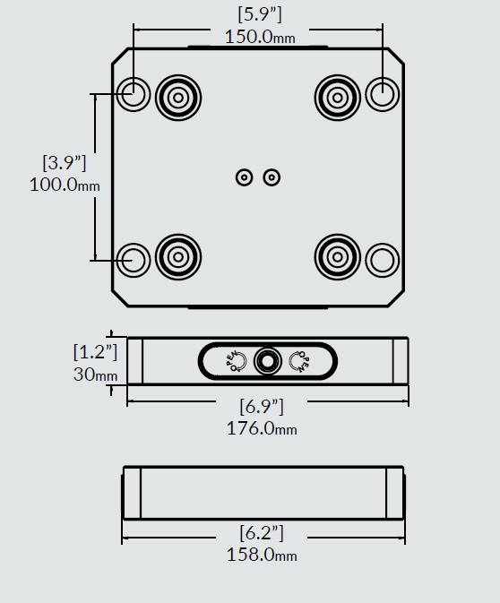 低床ベース 96mm RockLock RL96S-67M