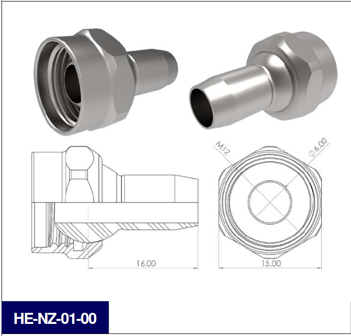 【φ6.0】スチール製クーラントノズル パッケージ HECTOシリーズ