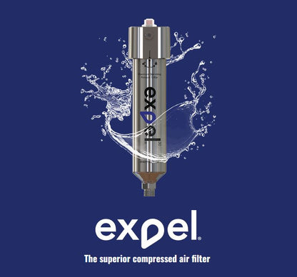 EXPEL3s  超小型 高機能エアフィルター＆ドレンセット